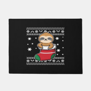 Christmas Sloth Classic T-Shirt Doormat