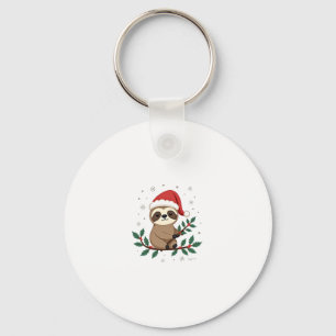 Christmas sloth design (2) key ring