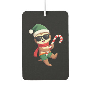 Christmas Sloth Elf Peppermint Candy Cane Shirt Gi Car Air Freshener