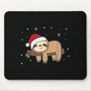 Christmas Sloth For Christmas Sweet Sloths Mouse Pad