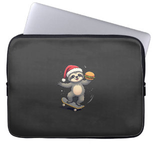 CHRISTMAS SLOTH Funny Christmas Skateboard Sloth ( Laptop Sleeve