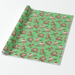 Christmas Sloth Gift Wrapping Paper<br><div class="desc">Christmas Sloth Gift Wrapping Paper</div>