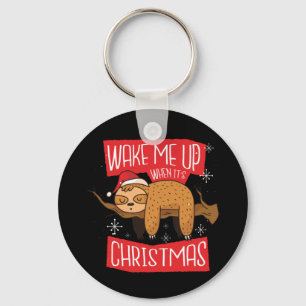 Christmas Sloth Saying Gift For Sloths Lover Key Ring