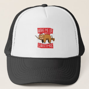 Christmas Sloth Saying Gift For Sloths Lover Trucker Hat