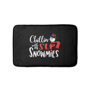 Christmas SLP speech pathologist   Bath Mat