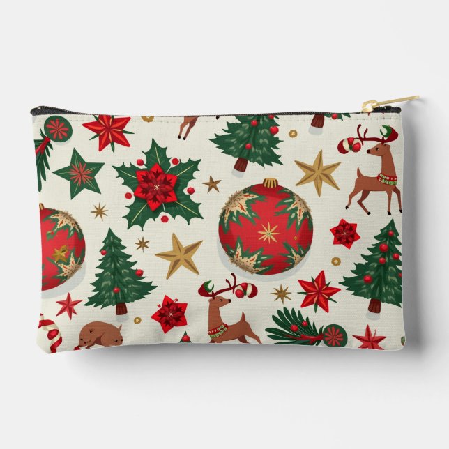 Christmas Small Accessory Pouch (Back)
