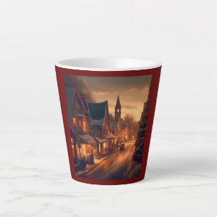 Christmas Small Town 1 Latte Mug