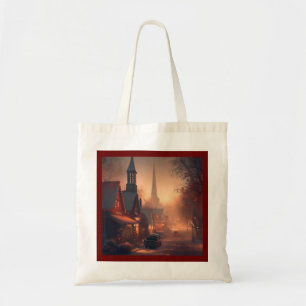 Christmas Small Town 4 Tote Bag