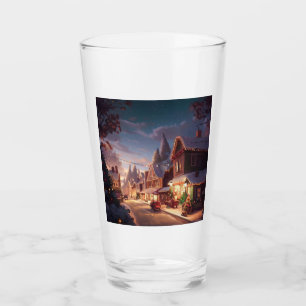 Christmas Small Town 5 Glass