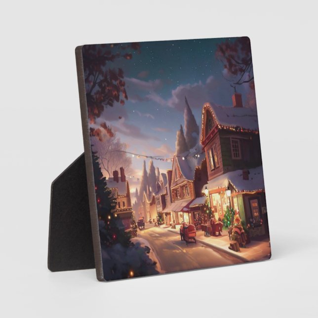 Christmas Small Town 5 Plaque (Front)