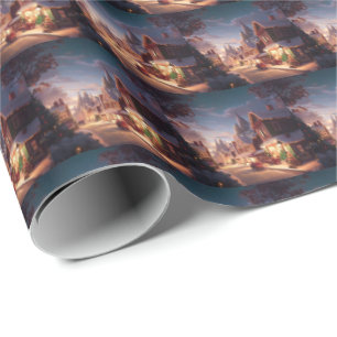 Christmas Small Town 5 Wrapping Paper