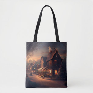 Christmas Small Town 6 Tote Bag