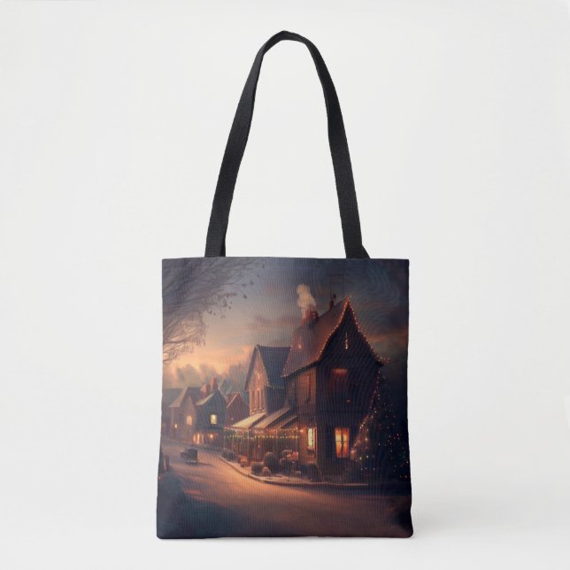 Christmas Small Town 6 Tote Bag (Front)