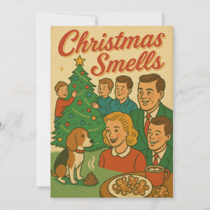 Christmas Smells A Retro Holiday Stinker Card