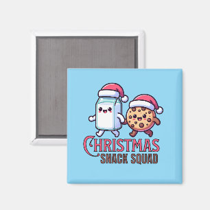 Christmas Snack Squad Milk and Cookie Magnet