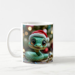 Christmas snake coffee mug