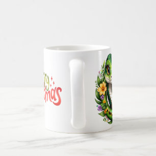 Christmas snake coffee mug