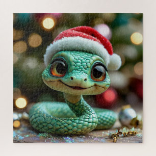 Christmas snake jigsaw puzzle