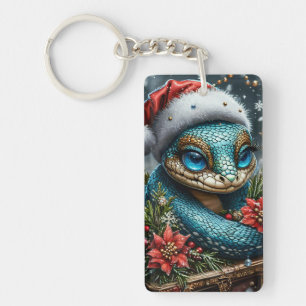 Christmas snake key ring