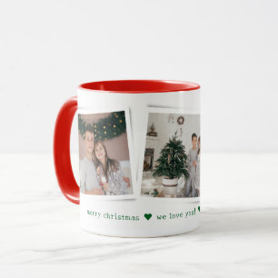 Christmas Snapshots 3 Photo Personalized Gift Mug