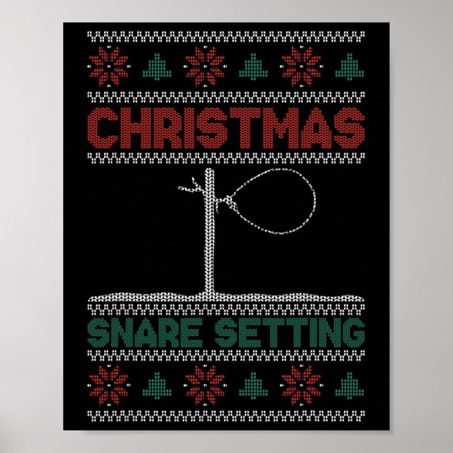 Christmas Snare Setting - Wire Snare Christmas  Poster (Front)