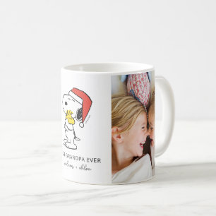 Christmas Snoopy & Woodstock   Best Grandpa Photo Coffee Mug