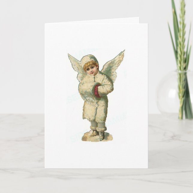Christmas Snow Angel Holiday Card (Front)