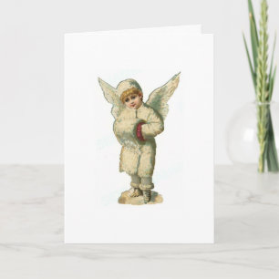 Christmas Snow Angel Holiday Card