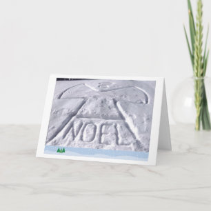 Christmas Snow Angel Holiday Card
