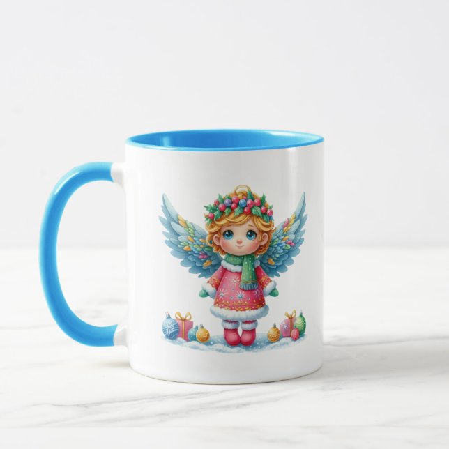 Christmas Snow Angel Mug (Left)