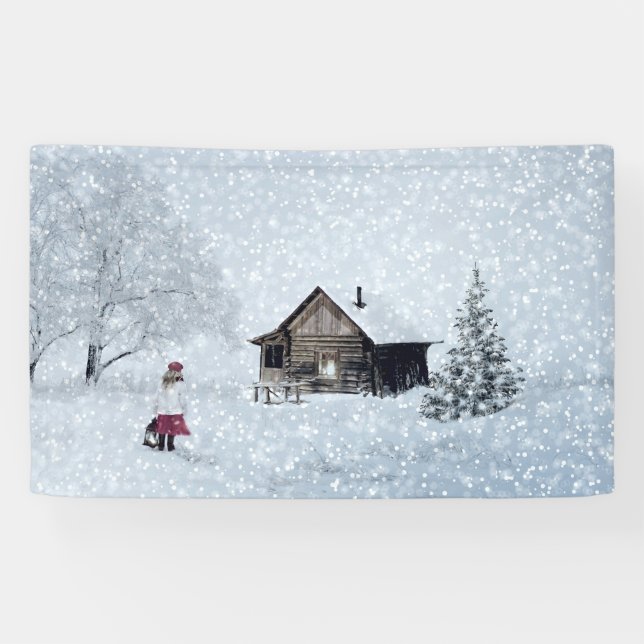 Christmas Snow at the Cabin Banner (Horizontal)