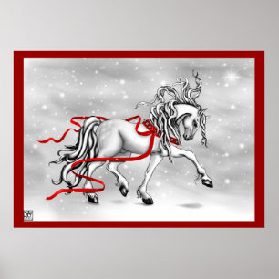 Christmas Snow Bells Poster