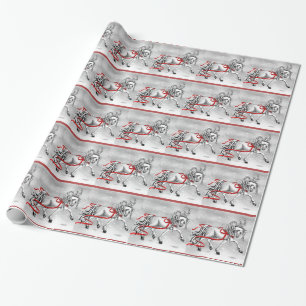 Christmas Snow Bells Wrapping Paper