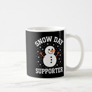 Christmas Snow Day Supporter Snowflake Snowman Fun Coffee Mug