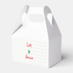 Christmas snow flake favour box