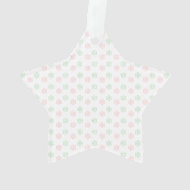 Christmas snow flake ornament (Back)