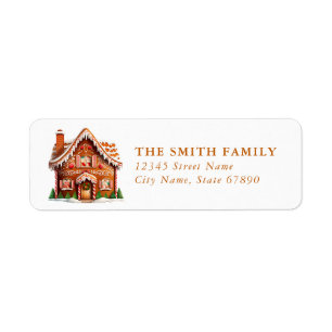 Christmas Snow Globe Return Address Labels