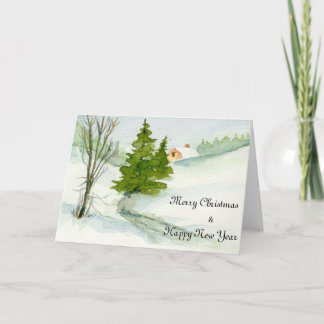 Christmas Snow Holiday Card