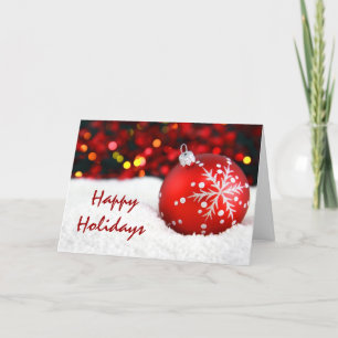 Christmas Snow Holiday Card