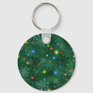 Christmas Snow Lights Key Ring