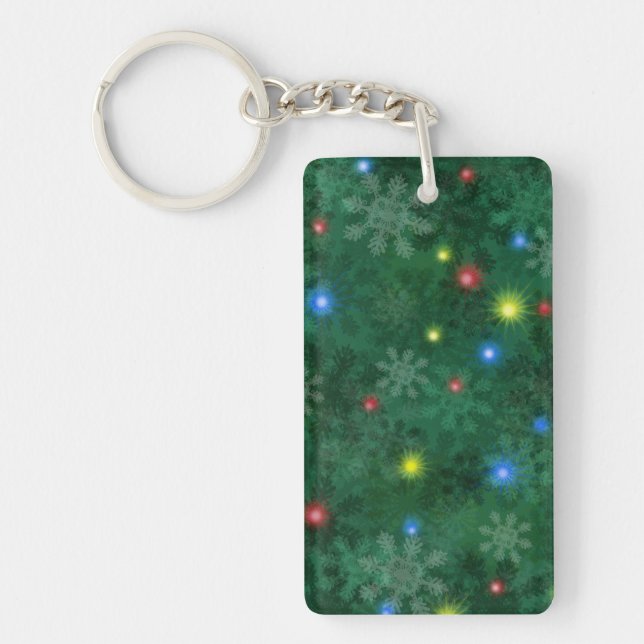 Christmas Snow Lights Key Ring (Front)