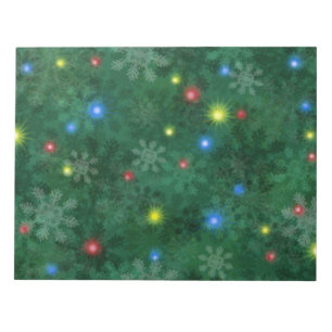 Christmas Snow Lights Notepad