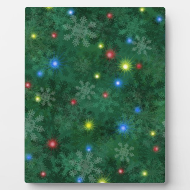 Christmas Snow Lights Plaque (Front)