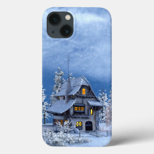 Christmas Snow on Gingerbread House iPhone 13 Case