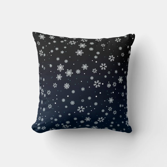 Christmas :  Snow Pattern Cushion (Front)