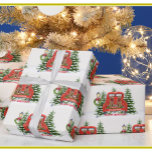 Christmas Snow Red Truck Goldendoodles Wrapping Paper<br><div class="desc">And a unique and special gift wrap -- Christmas Snow Red Truck Goldendoodles. You could just fall in love with this scene -- the adorable goldendoodle puppies; the vintage red truck with the snow covered trees in the background and the lamppost with the holiday wreath. (NOTE: yes, we do have...</div>