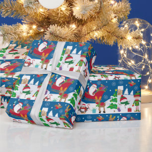 Christmas Snow Scene Wrapping Paper