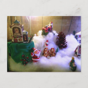 Christmas Snow Village ~ Postcard