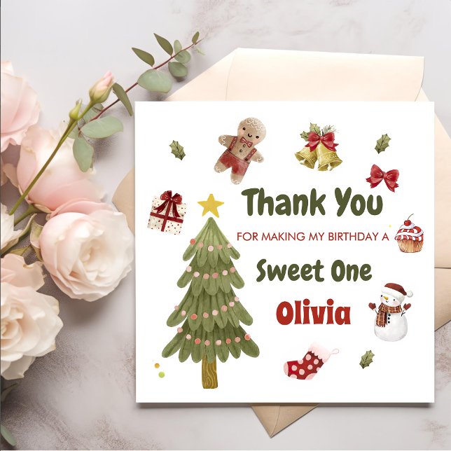  Christmas Snowan Birthday Party Napkin (Creator Uploaded)