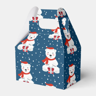 Christmas Snowbear Favour Box